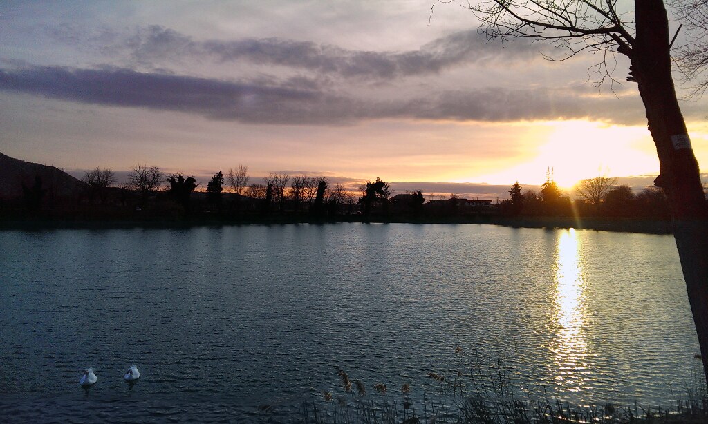 foto del lago di Telese Terme